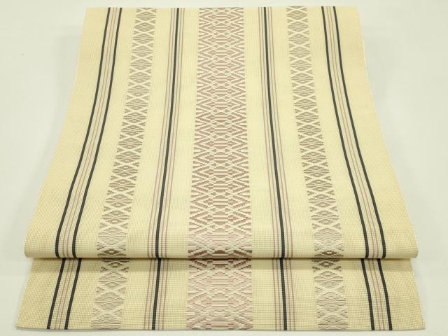 平和屋着物＊夏物　本場筑前博多織　八寸名古屋帯　紗献上　正絹　逸品　CABH5758rv