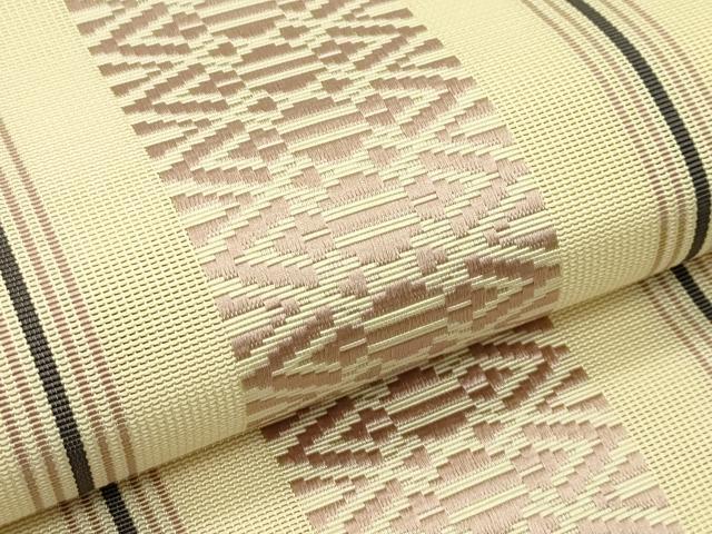 平和屋着物＊夏物　本場筑前博多織　八寸名古屋帯　紗献上　正絹　逸品　CABH5758rv