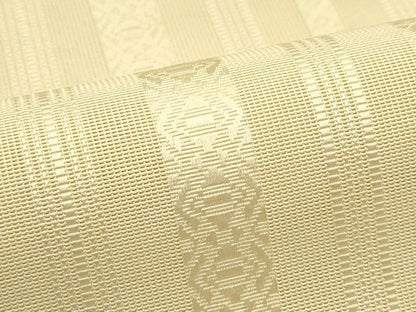 平和屋着物＊夏物　本場筑前博多織　八寸名古屋帯　紗献上　丁子色　正絹　逸品　CABH5759rv