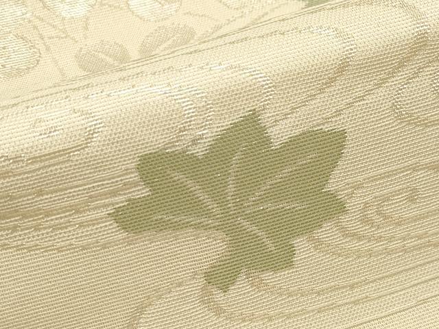 平和屋着物＊夏物 西陣 まいづる謹製 六通柄袋帯 秋草文 証紙付き 正絹 逸品 未使用 CABH5772rv