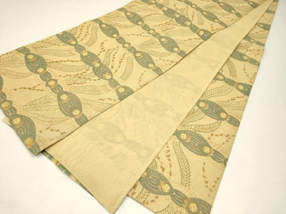平和屋着物＊夏物 全通柄袋帯 紅型染 抽象文 正絹 逸品 CABH5773rv