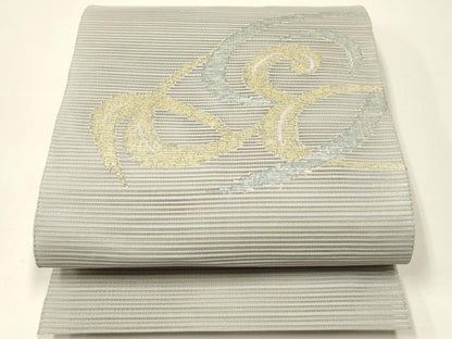 平和屋着物＊夏物　八寸名古屋帯　絽綴れ　抽象文　金銀糸　正絹　逸品　CABH5780rv