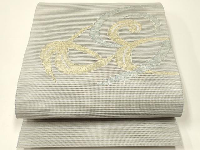 平和屋着物＊夏物　八寸名古屋帯　絽綴れ　抽象文　金銀糸　正絹　逸品　CABH5780rv