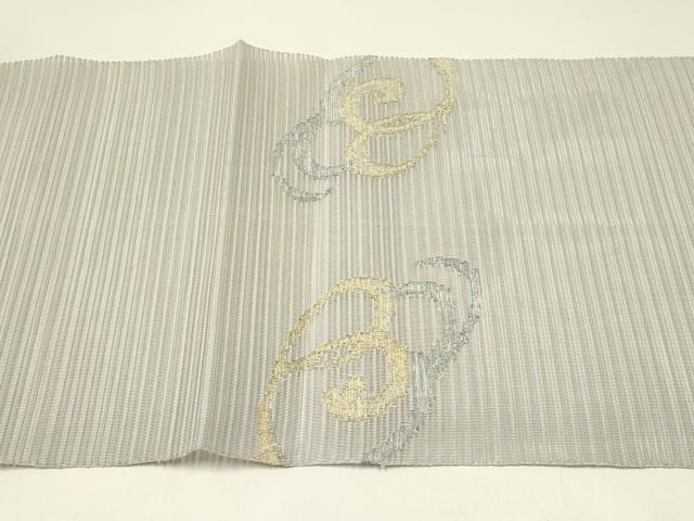平和屋着物＊夏物　八寸名古屋帯　絽綴れ　抽象文　金銀糸　正絹　逸品　CABH5780rv