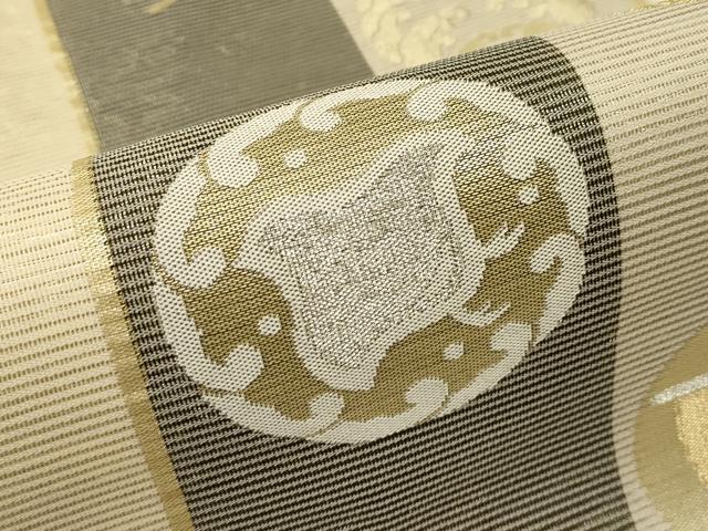 平和屋着物＊夏物 六通柄袋帯 玉すだれ 吉祥文 金銀糸 正絹 逸品 CABH5782rv