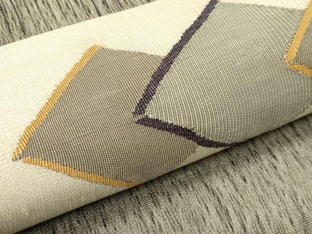 平和屋着物＊夏物 太鼓柄袋帯 すくい織 菱文様 正絹 逸品 CABH5784rv