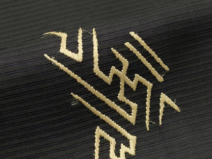 平和屋着物＊夏物　アンティーク　大正ロマン　丸帯　総手刺繍　吉祥丸文　金糸　正絹　逸品　CABH5785rv