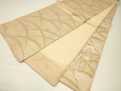 平和屋着物＊夏物　太鼓柄袋帯　光琳水　金銀糸　正絹　逸品　CABH5790rv