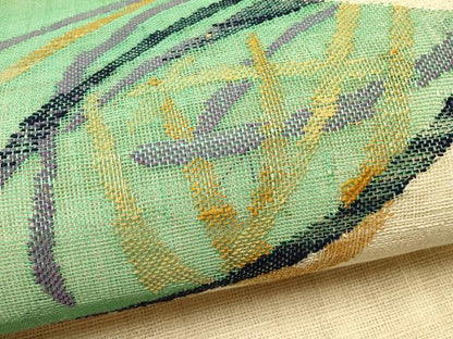 平和屋着物＊夏物　八寸名古屋帯　抽象文　正絹　逸品　CABH5791rv