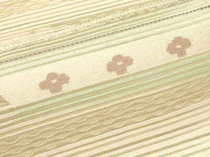 平和屋着物＊夏物　八寸名古屋帯　絽綴れ　横段文　正絹　逸品　CABH5793rv