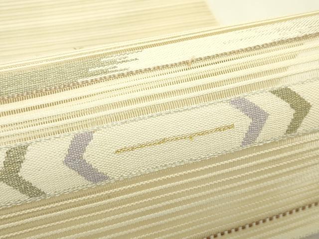 平和屋着物＊夏物　八寸名古屋帯　絽綴れ　霞文　金銀糸　正絹　逸品　未使用　CABH5796rv