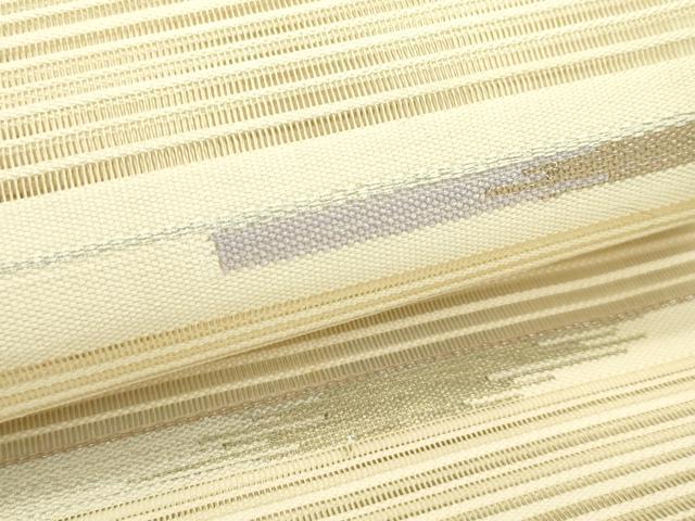 平和屋着物＊夏物　八寸名古屋帯　絽綴れ　霞文　金銀糸　正絹　逸品　未使用　CABH5796rv
