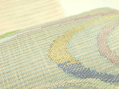 平和屋着物＊夏物　八寸名古屋帯　絽綴れ　光琳水　金銀糸　正絹　逸品　CABH5797rv
