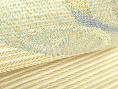 平和屋着物＊夏物　八寸名古屋帯　絽綴れ　光琳水　金銀糸　正絹　逸品　CABH5797rv