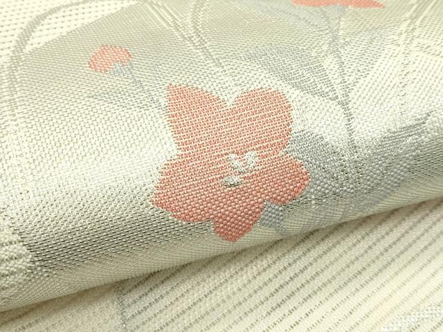 平和屋着物＊夏物　六通柄　京袋帯　色紙重ね花文　銀糸　CABH5804rv