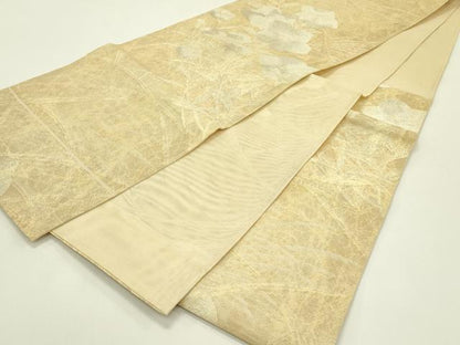 平和屋着物＊夏物 六通柄袋帯 秋草文 金銀糸 正絹 逸品 CABH5810rv