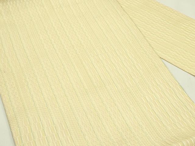 平和屋着物＊夏物　九寸名古屋帯　亀甲文様　正絹　逸品　未使用　CABH5813rv