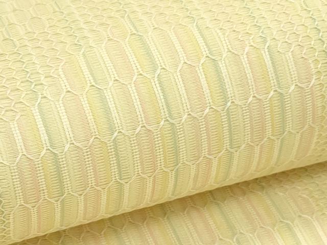 平和屋着物＊夏物　九寸名古屋帯　亀甲文様　正絹　逸品　未使用　CABH5813rv