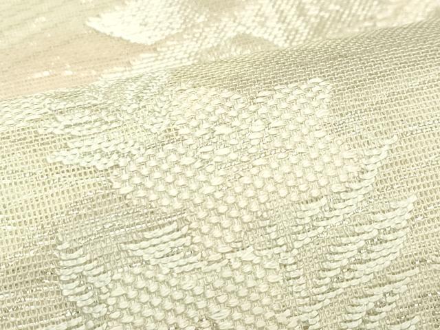平和屋着物＊夏物 六通柄袋帯 秋草筏文 銀糸 正絹 逸品 CABH5817rv