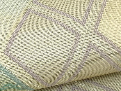 平和屋着物＊夏物 西陣 まいづる謹製 六通柄袋帯 菱花文 金銀糸 正絹 逸品 CABH5818rv