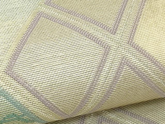平和屋着物＊夏物 西陣 まいづる謹製 六通柄袋帯 菱花文 金銀糸 正絹 逸品 CABH5818rv