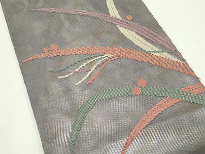 平和屋着物＊夏物 太鼓柄袋帯 露草文 正絹 逸品 CABH5819rv