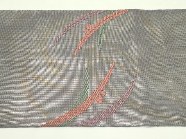 平和屋着物＊夏物 太鼓柄袋帯 露草文 正絹 逸品 CABH5819rv
