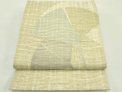 平和屋着物＊夏物　八寸名古屋帯　銀杏　正絹　逸品　CABH5823rv