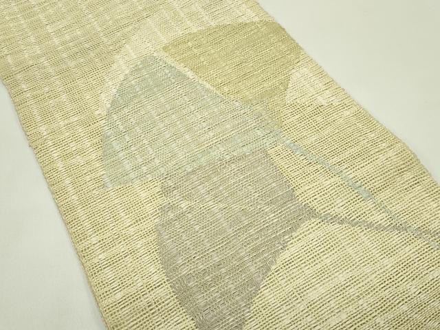 平和屋着物＊夏物　八寸名古屋帯　銀杏　正絹　逸品　CABH5823rv
