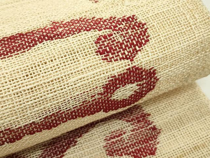 平和屋着物＊夏物　八寸名古屋帯　幾何学文様　正絹　逸品　CABH5825rv