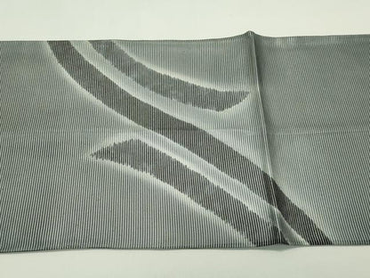 平和屋着物＊夏物 太鼓柄袋帯 斜線文 銀糸 正絹 逸品 CABH5826rv
