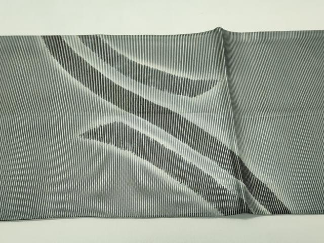 平和屋着物＊夏物 太鼓柄袋帯 斜線文 銀糸 正絹 逸品 CABH5826rv
