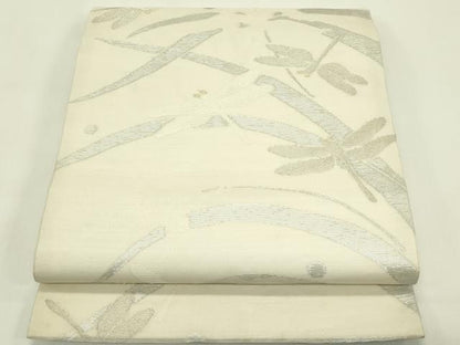 平和屋着物＊夏物　九寸開き名古屋帯　トンボ　露芝文　金銀糸　正絹　逸品　CABH5831rv