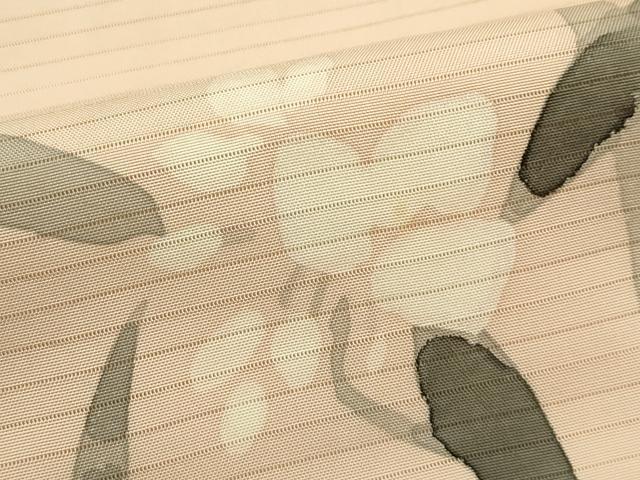 平和屋着物＊夏物　絽塩瀬　九寸名古屋帯　手描き　草花文　正絹　逸品　CABH5834rv