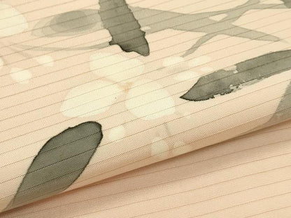 平和屋着物＊夏物　絽塩瀬　九寸名古屋帯　手描き　草花文　正絹　逸品　CABH5834rv
