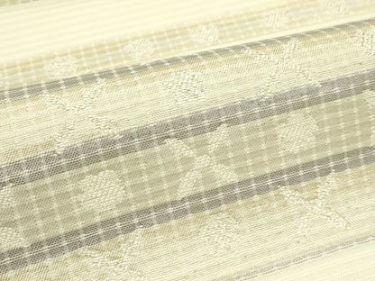 平和屋着物＊夏物 六通柄袋帯 横段文 金銀糸 正絹 逸品 CABH5843rv
