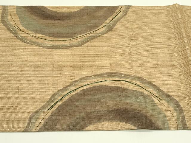 平和屋着物＊夏物 六通柄袋帯 抽象文 金彩 正絹 逸品 未使用 CABH5848rv