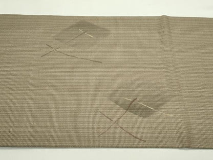 平和屋着物＊夏物 太鼓柄袋帯 菱文様 金彩 正絹 逸品 未使用 CABH5849rv