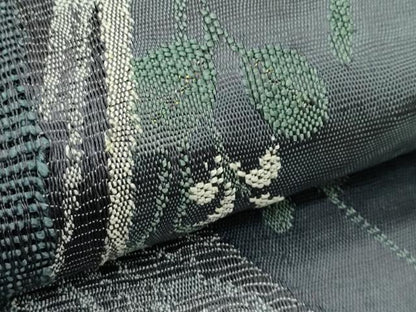 平和屋着物＊夏物　八寸名古屋帯　草花文　金糸　正絹　逸品　CABH5853rv