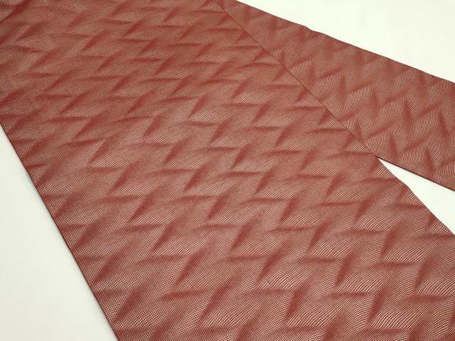 平和屋着物＊夏物　九寸名古屋帯　霞文　葡萄色　正絹　逸品　CABH5858rv