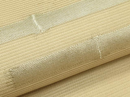 平和屋着物＊夏物　九寸名古屋帯　竹並び　金糸　正絹　逸品　未使用　CABH5859rv