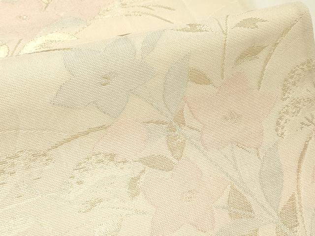 平和屋着物＊夏物　六通柄袋帯　桔梗　女郎花　金糸　正絹　逸品　CABH5866rv