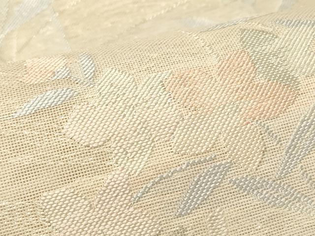 平和屋着物＊夏物　六通柄袋帯　流水桔梗文　銀糸　正絹　逸品　未使用　CABH5867rv