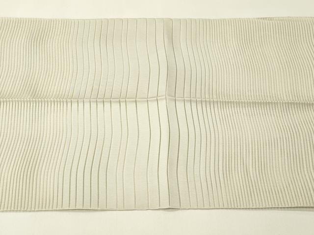 平和屋着物＊夏物　八寸名古屋帯　絽綴れ　横段文　正絹　逸品　CABH5881rv