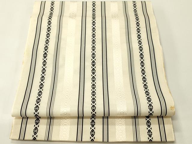 平和屋着物＊夏物　本場筑前博多織　八寸名古屋帯　紗献上　正絹　逸品　CABH5886rv