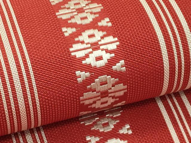 平和屋着物＊夏物　本場筑前博多織　八寸名古屋帯　紗献上　正絹　逸品　CABH5889rv