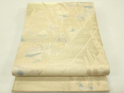 平和屋着物＊夏物　織物一筋名門　織悦　全通柄　本袋帯　草花文　正絹　逸品　未使用　CABH5893rv