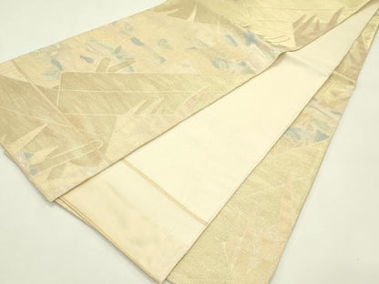 平和屋着物＊夏物　織物一筋名門　織悦　全通柄　本袋帯　草花文　正絹　逸品　未使用　CABH5893rv