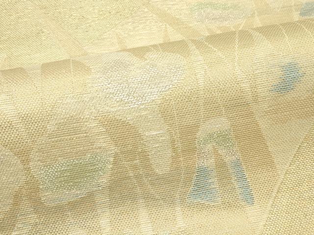平和屋着物＊夏物　織物一筋名門　織悦　全通柄　本袋帯　草花文　正絹　逸品　未使用　CABH5893rv