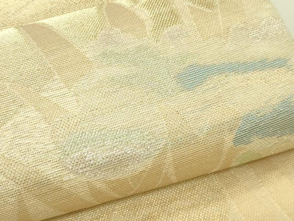平和屋着物＊夏物　織物一筋名門　織悦　全通柄　本袋帯　草花文　正絹　逸品　未使用　CABH5893rv